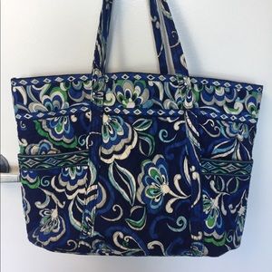 Vera Bradley Get Carried Away Blue Tote